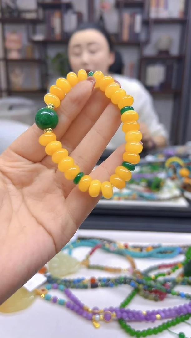 【闪购商品】翡翠手链未镶嵌DIY款S391