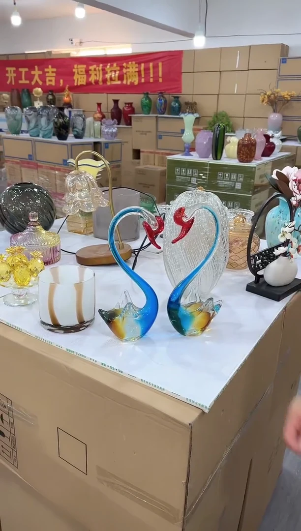 【闪购商品】琉璃瑞鸿花器早D-12