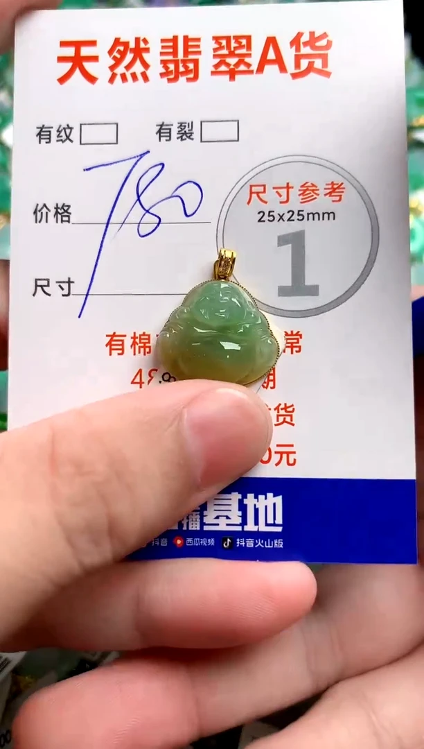 翡翠18K金镶嵌颈饰0582837430