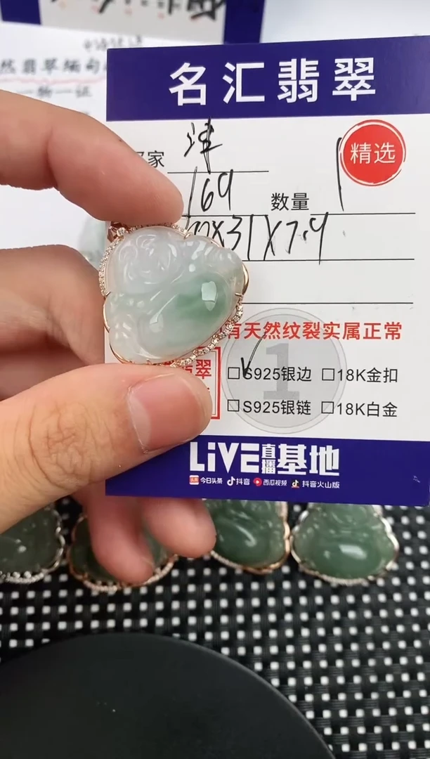 翡翠银S925镶嵌颈饰?****࿐·