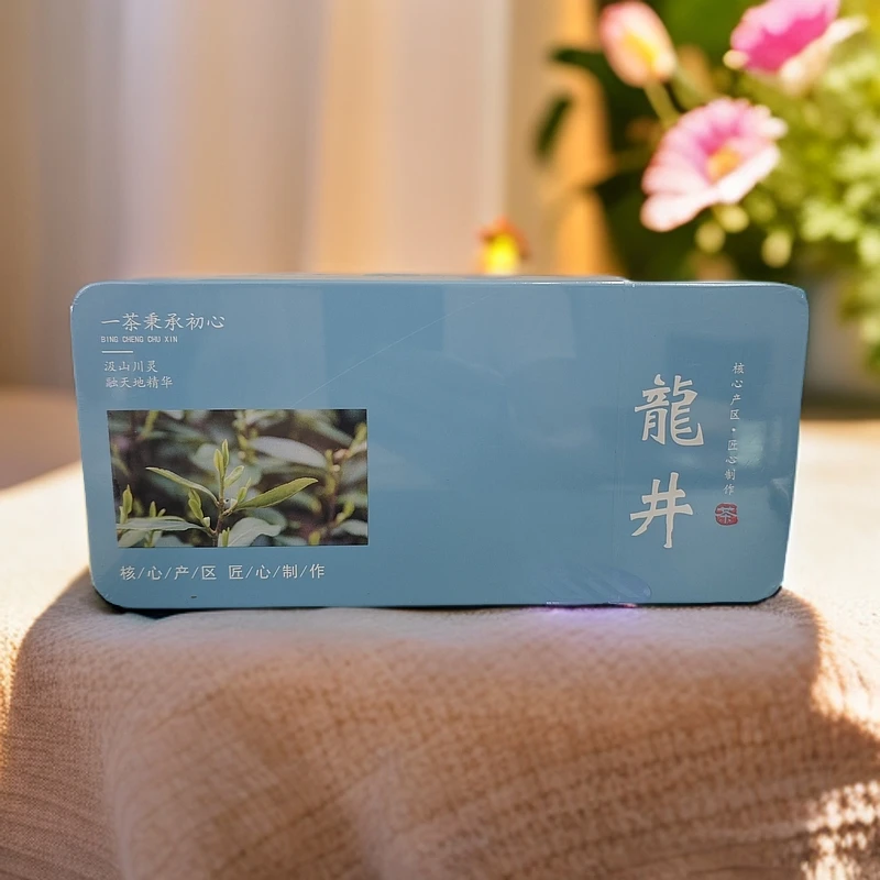 【水里茶香】龙井绿茶-12泡铁盒装F