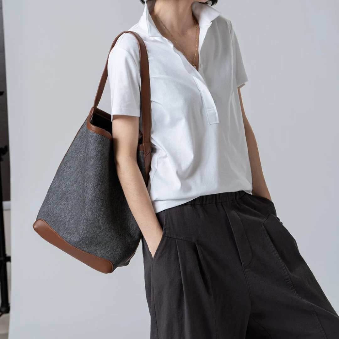 静姐【翻领人生】夏季新款~韩版套头衫薄款通勤翻领简约上衣U07038