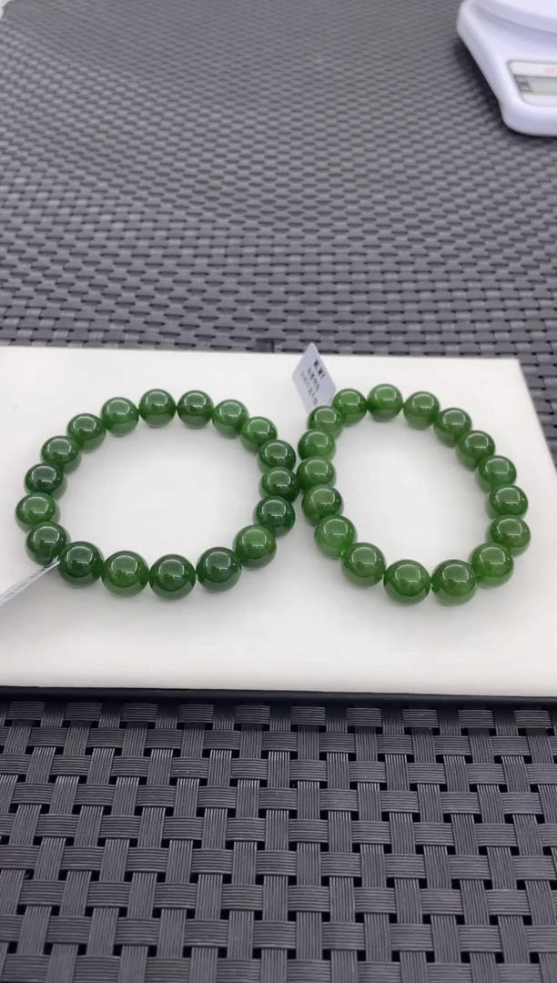 手串未镶嵌和田玉微矿点（多样性发一件）S1470