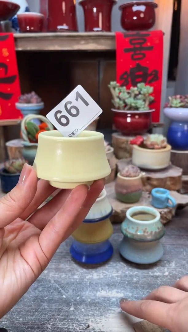 【闪购商品】摆件661知木小芳花盆