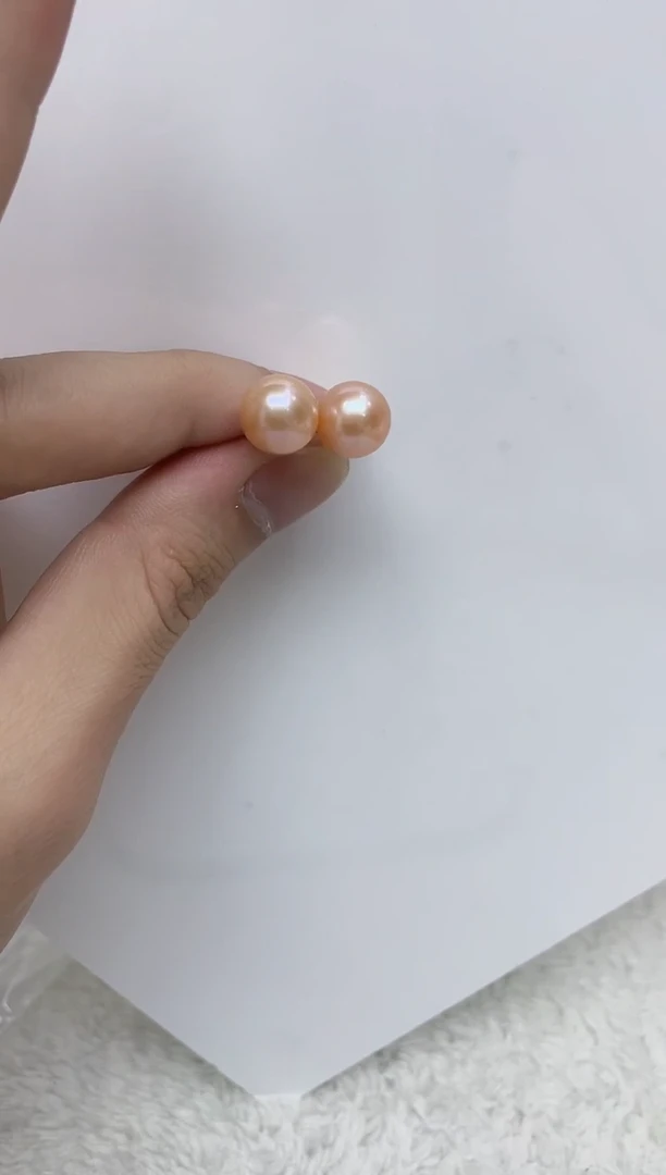 银S925镶嵌耳饰淡水珍珠