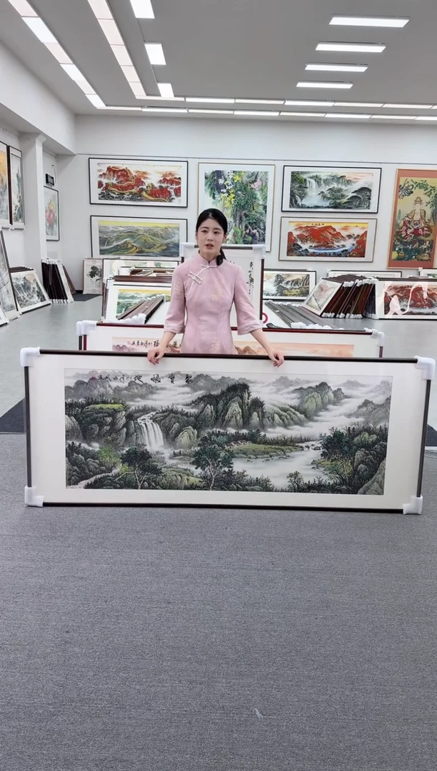 国画手绘 聚宝福地 219*88