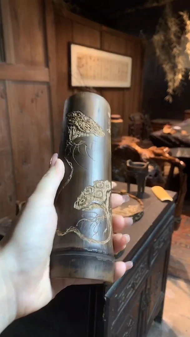老料 精抛双莲蓬茶则......