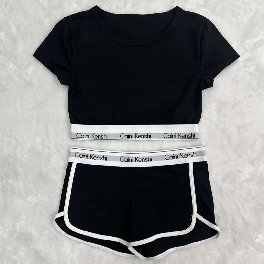 短袖短裤链接 无胸垫！