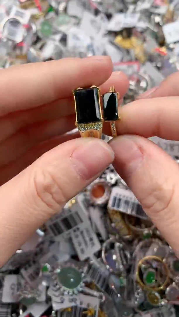 银S925镶嵌戒指翡翠888        10