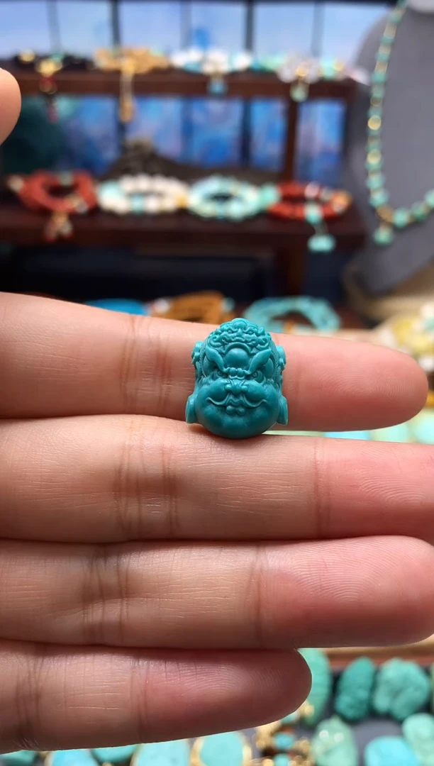 未镶嵌绿松石挂件玉化料精品黄财