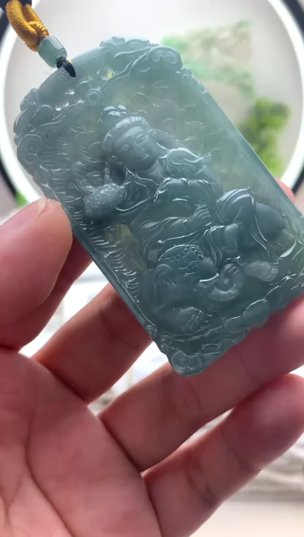 颈饰未镶嵌翡翠普贤