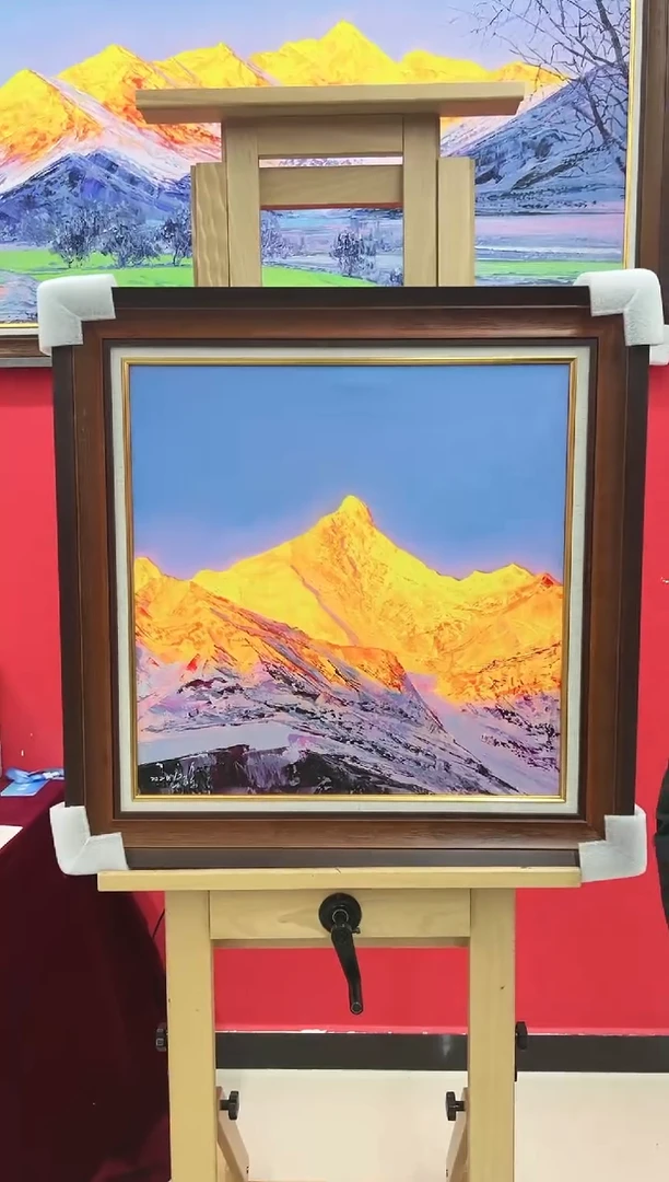 油画梁静-60*60-油画作品