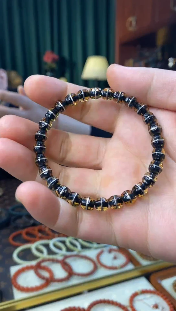 手串琥珀未镶嵌6.5mm无相