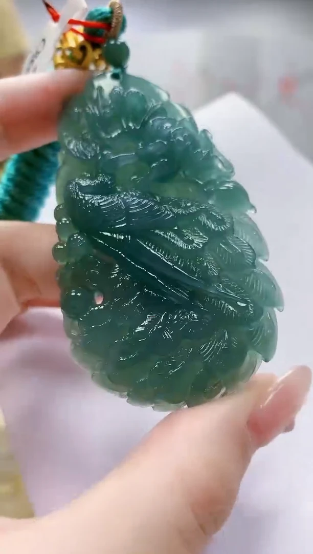 定制翡翠未镶嵌4812jw-毛货挂件27