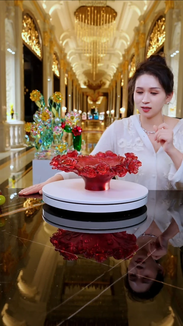 摆件YB00392花瓣果盘