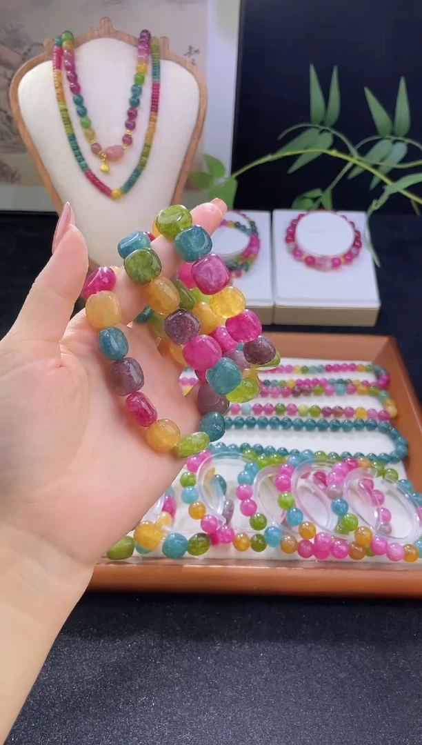 【手排】天然碧玺 14mm 单圈