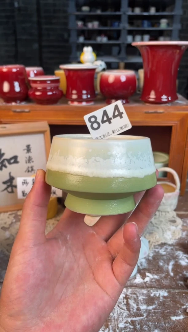 瓷片844知木小芳花盆