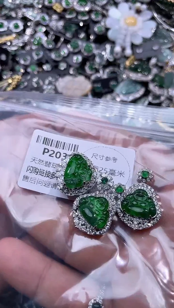 【闪购商品】翡翠颈饰未镶嵌P203多样性发其一