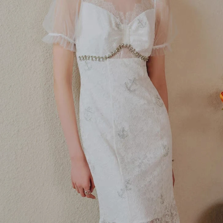 MAXRIENY美人鱼连衣裙夏季新款新中式复古裙子MC88DR291A10