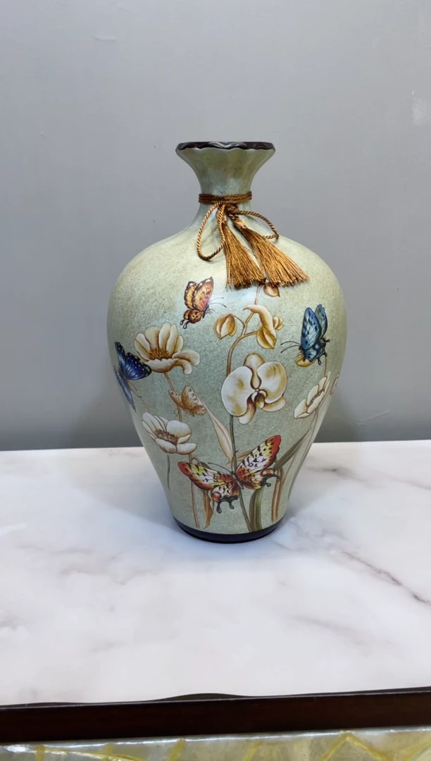 陶瓷蝴蝶花瓶（05大）