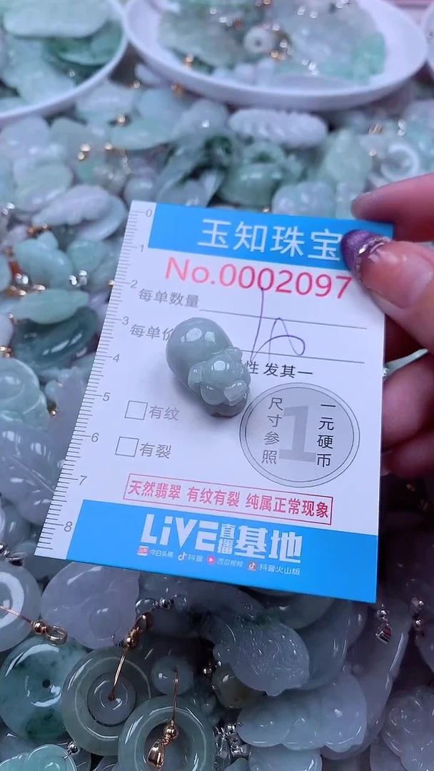 翡翠未镶嵌吊坠(不含链)2097