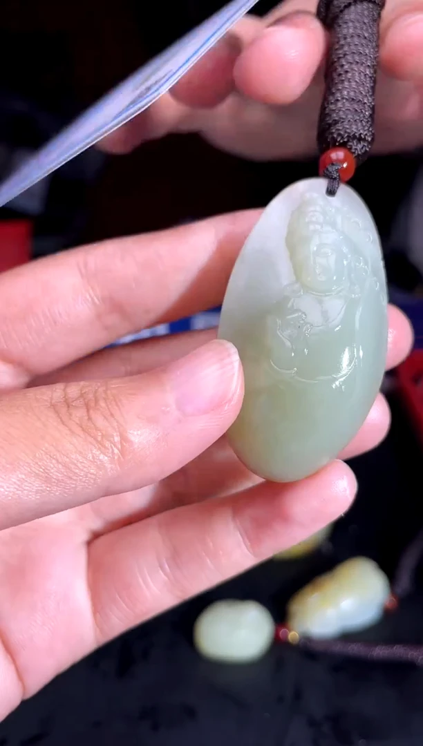 和田玉未镶嵌挂件1
