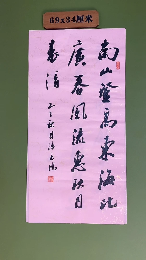 书法书法 张若鸿 尺寸69cm*34cm
