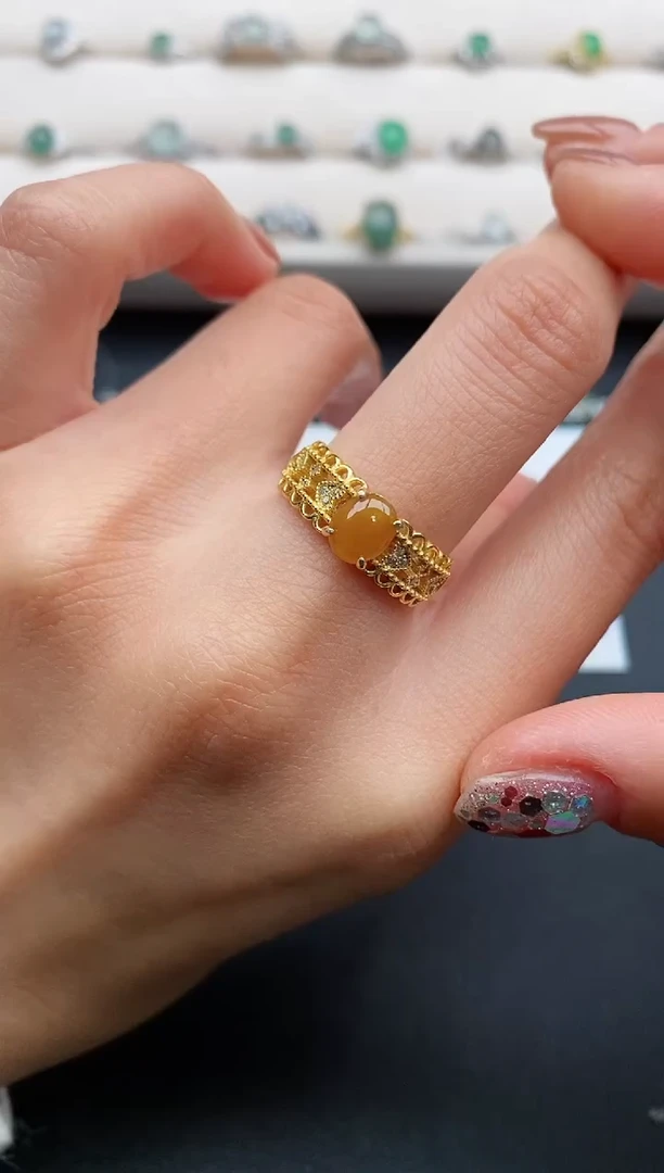 银S925镶嵌戒指翡翠555555555+8