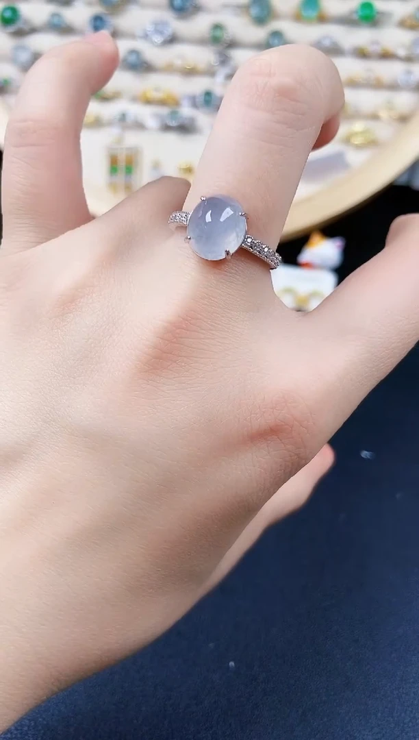 翡翠银S925镶嵌戒指46546546