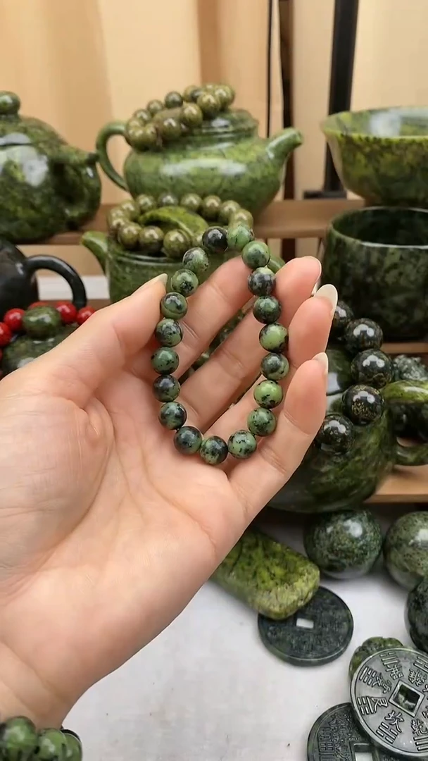 【闪购商品】蛇纹石玉手串未镶嵌手串
