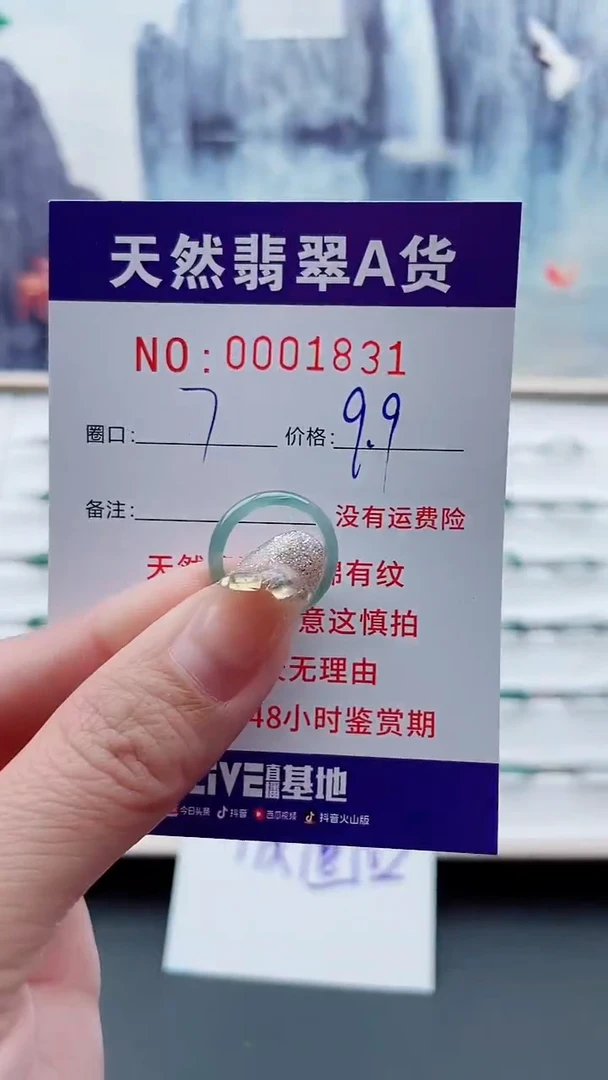 翡翠未镶嵌戒指翡翠1831