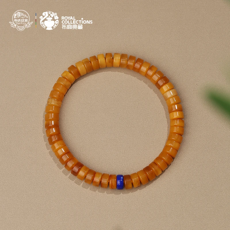 布达拉宫蜜蜡隔片手串