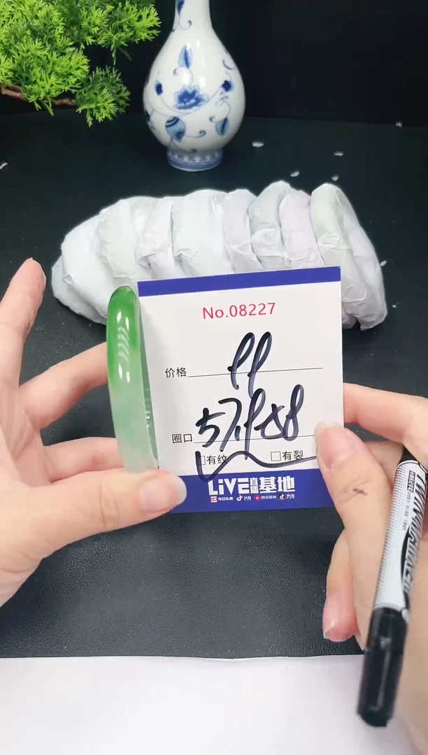 未镶嵌手镯翡翠8227