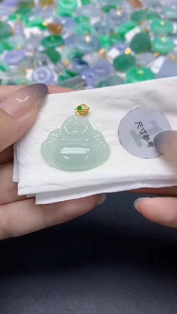 翡翠未镶嵌颈饰天然缅甸a货翡翠