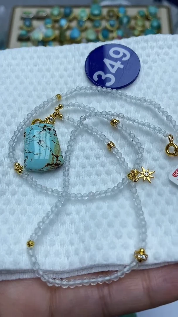 【闪购商品】绿松石项链银S925镶嵌349