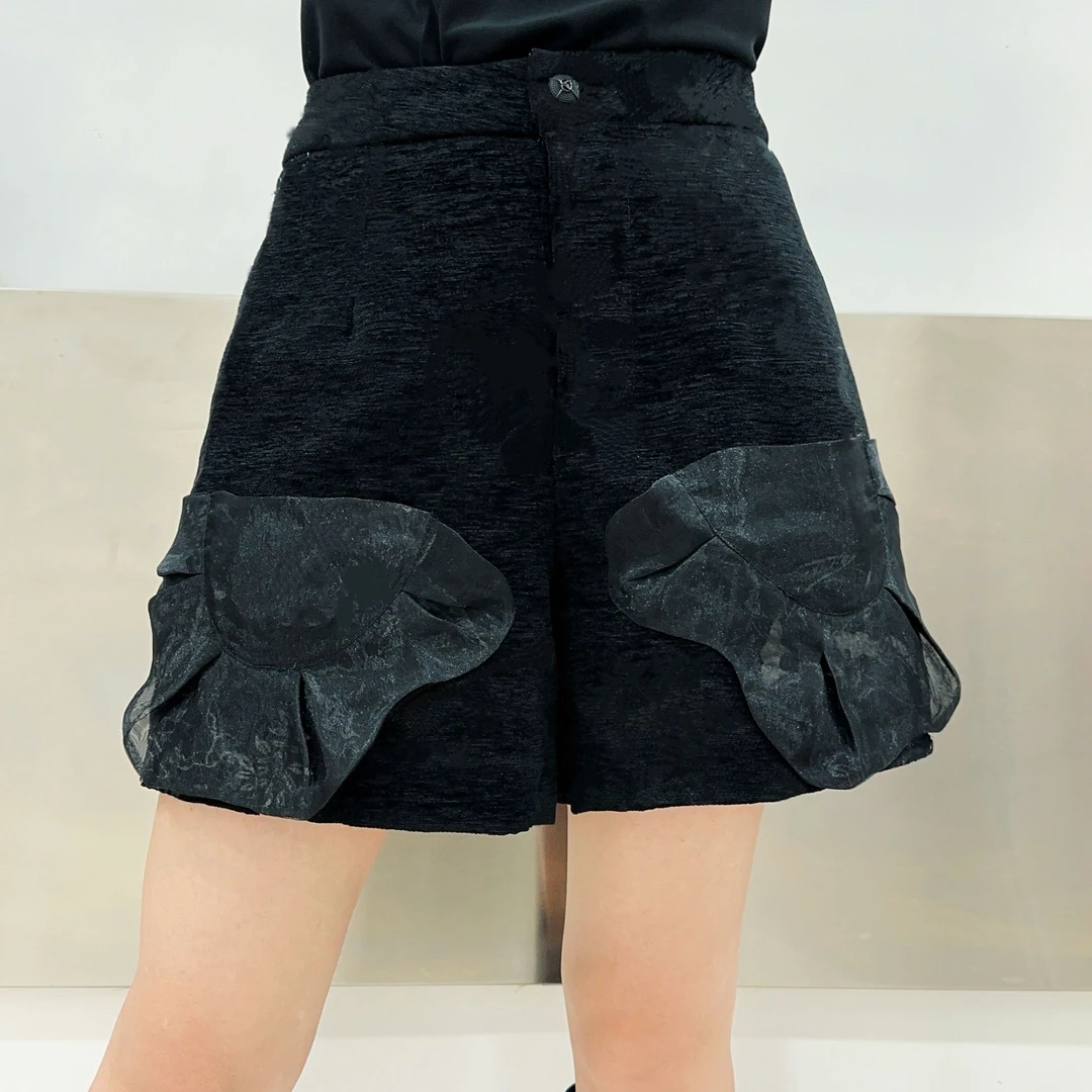 棉裤加厚百搭短裤保暖2024冬季新款黑色打底通勤百搭复古宽松2857