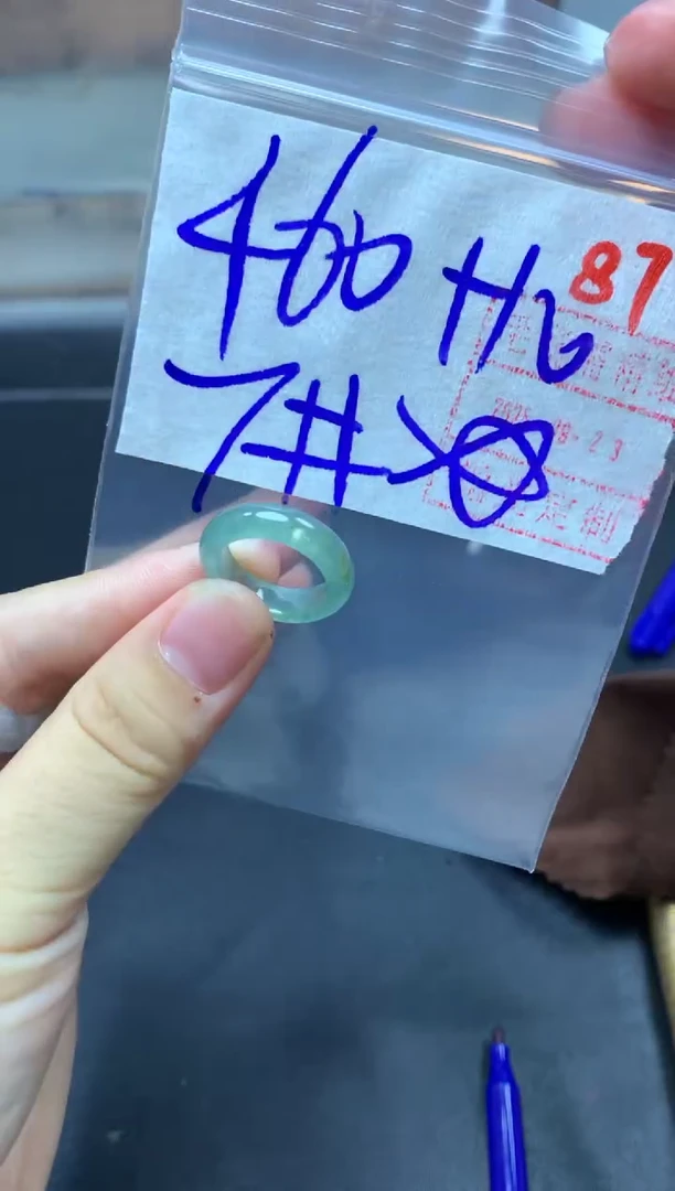 未镶嵌定制翡翠戒圈7#470毛货需精细抛光