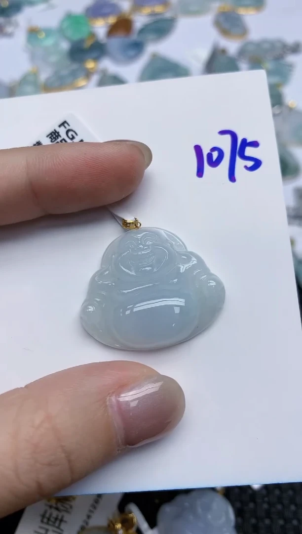 【闪购商品】翡翠颈饰18K金镶嵌天然翡翠A货