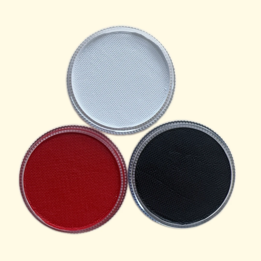 哈尼·彩绘-黑-白-红3色大盘