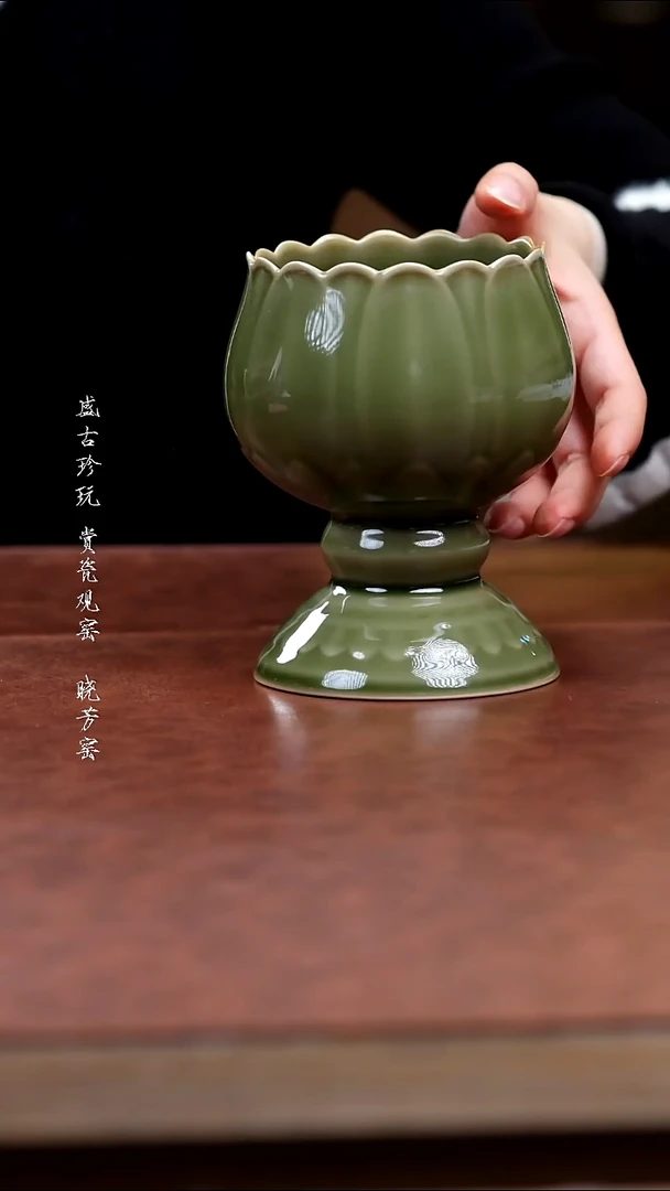 陶瓷越窑青瓷香炉