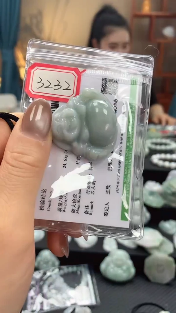 颈饰未镶嵌翡翠佛公3232