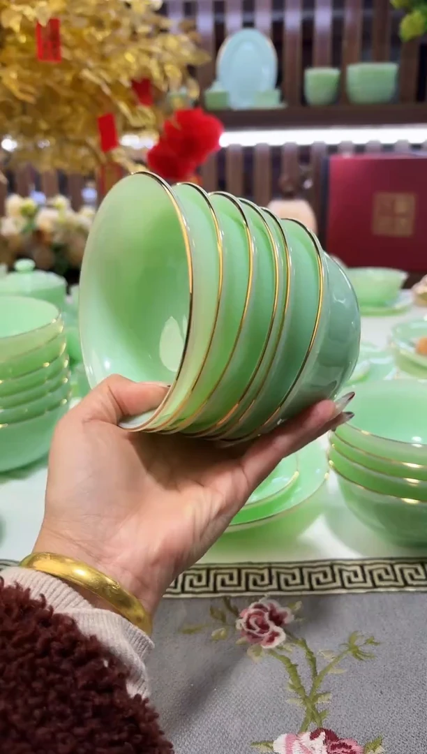 玉瓷4.5英寸饭碗6个