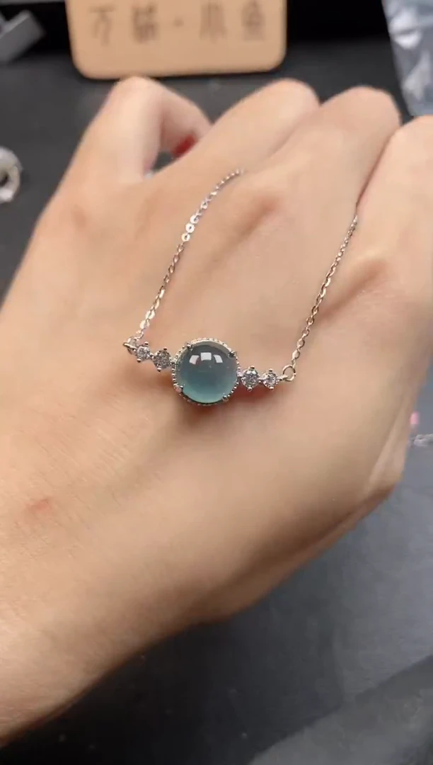 银S925镶嵌戒指翡翠5151-3
