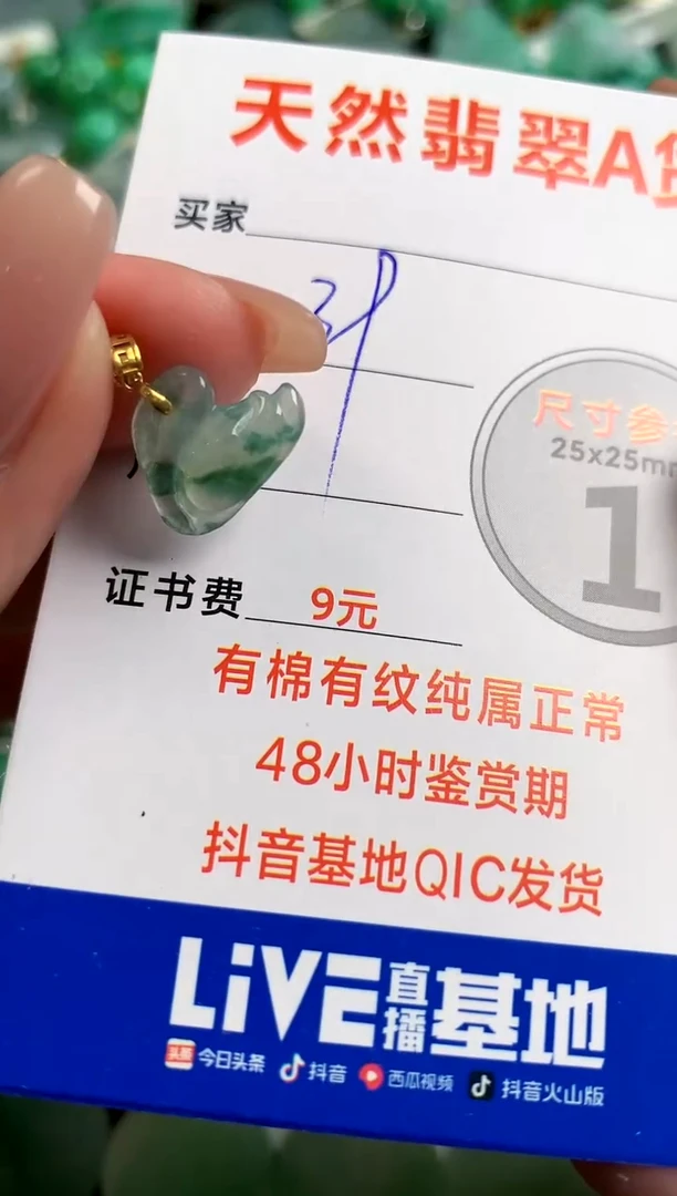 【闪购商品】翡翠颈饰18K金镶嵌14005934