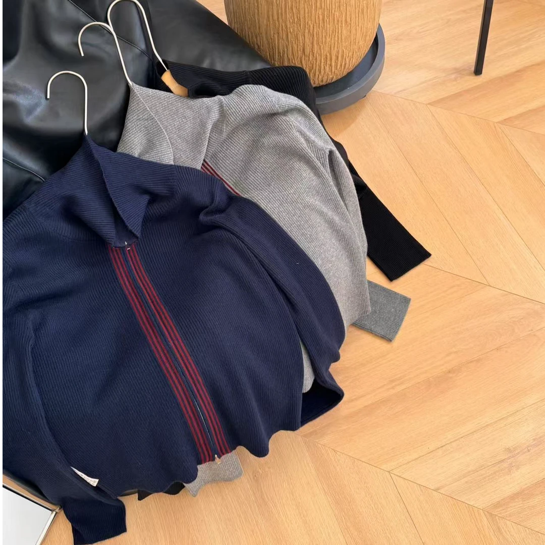 “暴瘦开衫” 2025春 羊毛上衣简单线条感显瘦开衫 女 XG059