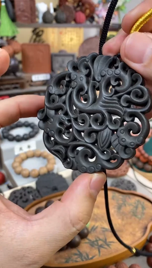 泥塑大四合合香牌-有凤来仪