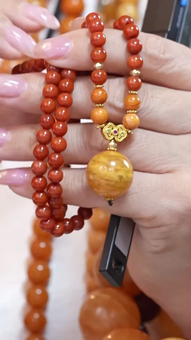 蜜蜡颈饰未镶嵌7228天然蜜蜡珠宝奇石云端妖孽全部保真