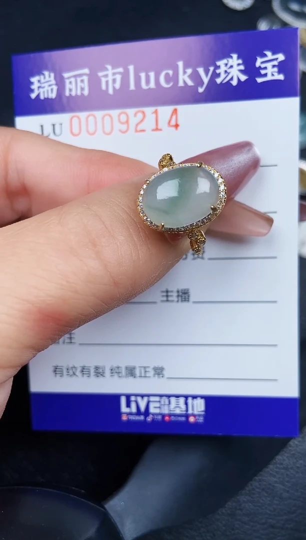 颈饰银S925镶嵌翡翠9214