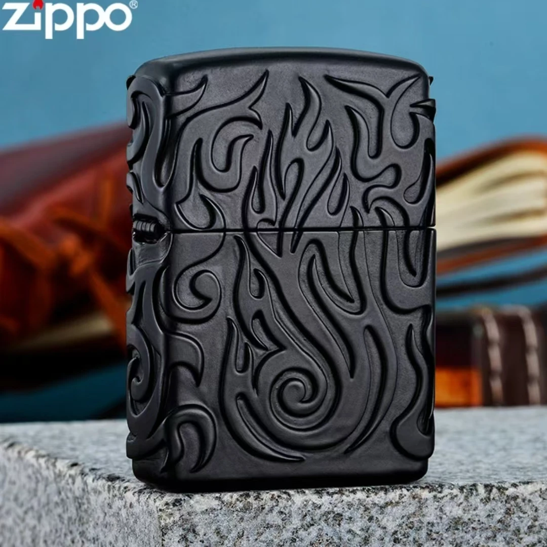 ZIPPO/之宝打火机火焰戎装套壳磨砂限量创意男士礼物防风煤油DYJ1