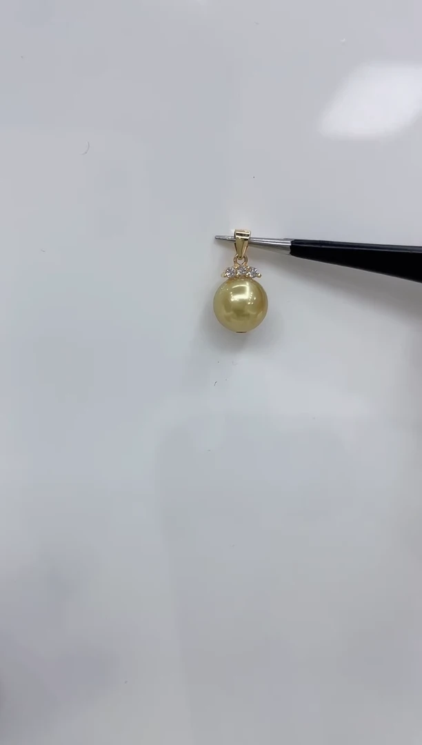 【闪购商品】海水珍珠吊坠(不含链)银S925镶嵌海水珍珠吊坠